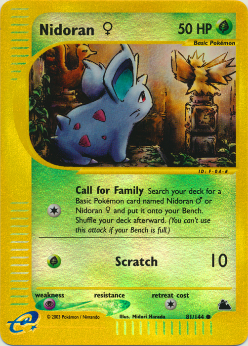 Nidoran ♀ - 81/144 - Common - Reverse Holo